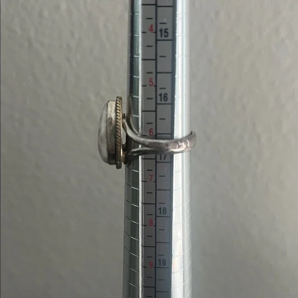 Natrolite Pink Larimar Pink Sterling Silver Ring - Size 6 - Picture 8 of 9